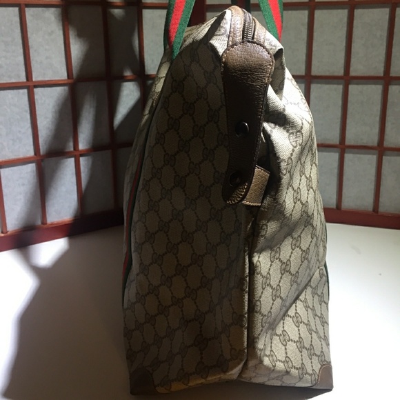 🔴SOLD🔴Vintage Gucci Webbing Sherry Boston Bag - Picture 7 of 7